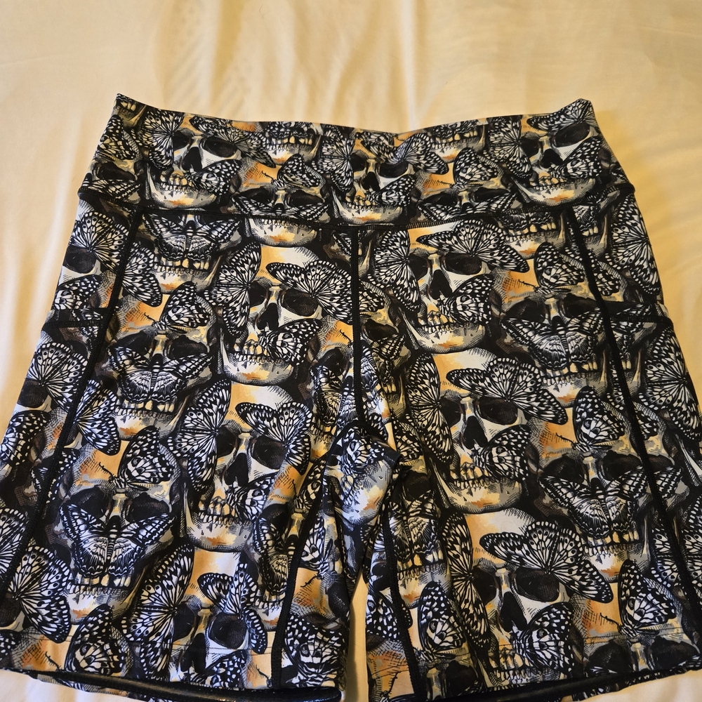 Constantly Varied Gear Skull and Butterfly Women's Athletic Shorts